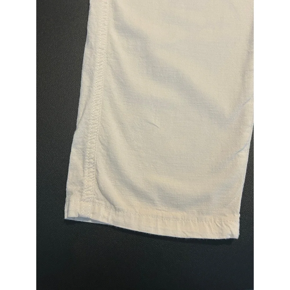 Portrait Menswear White Cotton Drawstring Beach Pants Mens Size 30 1512